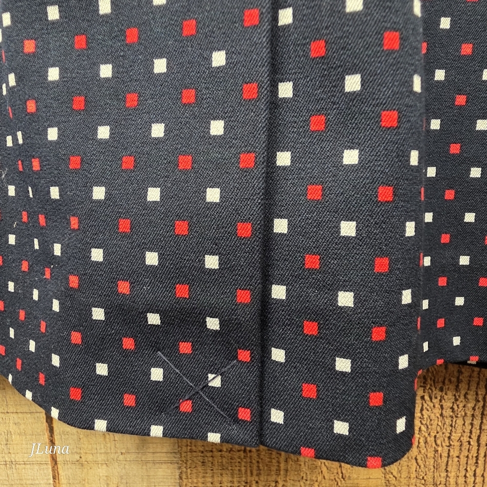 Tommy Hilfiger Womens Sheath Dress Sleeveless Navy Red White Polka Dots Size 2 - Picture 11 of 11
